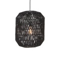 Retro Hängelampe schwarz 40 cm - Lina Hive
