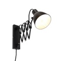 Industrielle Wandleuchte schwarz verstellbar - Merle Tabs
