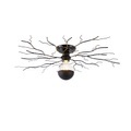 Art Deco Deckenleuchte schwarz 50 cm - Ramuri