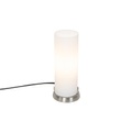 Moderne ronde tafellamp staal incl. 1 x E14 - Andrew Q