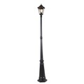 Klassische Außenlaterne schwarz 200 cm IP44 - New Orleans