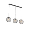 Moderne Hängelampe schwarz 3-Licht - Mesh Ball
