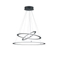 Design Hängelampe grau inkl. LED 3-stufig dimmbar -Tijn