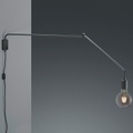 Wandleuchte Line mit Kabel + Stecker, schwarz