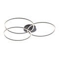 XXXLutz Led-deckenleuchte , 14539-18 Ivanka , Schwarz , Metall, Kunststoff , Uni , 76x9 cm , lackiert , 006930067101
