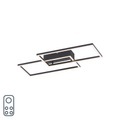 Deckenleuchte schwarz inkl. LED und Dimmer 2-Lichter - Amanda