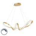 LED-Pendelleuchte 38 W EEK: LED (A++ - E) Warm-Weiß Paul Neuhaus MELINDA 8292-12 Blattgold (glänzend)