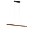 Moderne Hängelampe Holz inkl. LED 3-stufig dimmbar - Holz