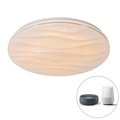 Smart Deckenleuchte weiß 48 cm inkl. LED und Dimmer - Damla