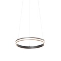 Design hanglamp zwart incl. LED 3-staps dimbaar - Rondas