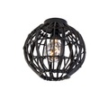 Ländliche Deckenlampe schwarz 30 cm - Canna