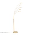 Design vloerlamp messing incl. LED 5-lichts - Sixties Trento