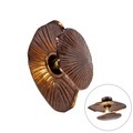 Design wandlamp antiek koper - Sem