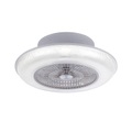 Design Deckenventilator grau inkl. LED RGB 2700 - 5000K - Raki