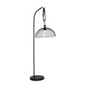 Vloerlamp zwart incl. LED oplaadbaar RGBW - Mart Pua