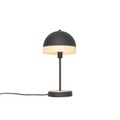 Oosterse tafellamp zwart met rotan 20 cm - Magna Rotan