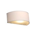 Ländliche Wandleuchte halbrund creme - Drum