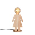 Rural Tischlampe Holz - Eva