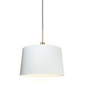 Moderne Hängelampe Bronze mit Schirm 45 cm weiß - Combi 1