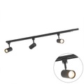 1-Phasenschienensystem Jeana mit 3 Spots, schwarz