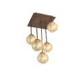 XXXLutz Deckenleuchte , 6234-48 Greta , Rostfarben , Metall , 27x47x27 cm , matt , 003467027201