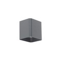 Moderne Wandleuchte anthrazit inkl. LED IP54 eckig - Evi
