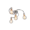 Art deco Deckenleuchte Chrom 4-flammig - Facil