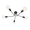 Moderne Deckenleuchte schwarz mit 5 Lichtquellen - Facile