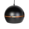 Design Hängelampe schwarz mit goldenem Interieur 3 Leuchten - Buell