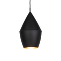 Moderne Hängelampe schwarz mit Gold - Depeche-Jacob