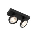 Design Spot schwarz verstellbar 2-Licht inkl. 2 x G53- Go Large