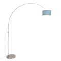 Bogenlampe Stahl mit Schirm 35/35/20 blau verstellbar