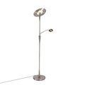 Moderne Stehlampe Stahl inkl. LED mit Lesearm - Moderno
