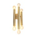 Vintage Wandlampe Gold 6-Licht -Facil