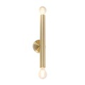Vintage Wandlampe Gold 2-Licht -Facil