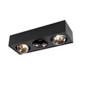 Design Spot Square 3-flammig inkl. G9 schwarz - Kaya