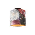 Deckenleuchte mit Schirm Blumen/Gold 20 cm - Combi schwarz