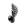Vintage Wandlampe schwarz - Botanica