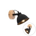 LeuchtenDirekt SAMIA 11981-18 Wandleuchte E14 Schwarz