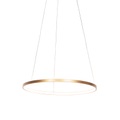 Leuchten Direct, Moderne Ringpendelleuchte gold 60 cm inkl. LED - Anella
