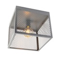 Industrielle Deckenleuchte Antik Silber - Cage Robusto