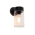 Moderne Wandleuchte schwarz 26,8 cm IP44 - Jarra