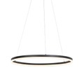 QAZQA, Design Ring Hängelampe schwarz 80cm inkl. LED und Dimmer - Anello