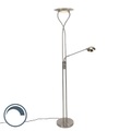 Moderne Stehlampe Stahl inkl. LED mit Lesearm - Mallorca