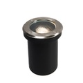 Bodeneinbauleuchte Delux mit Edelstahlring, IP65
