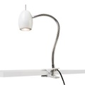 Design Klemmspot weiß mit Flexarm - Egg