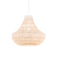 Retro Hängelampe weiß 50 cm - Lina Cono 50