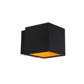 2er Set Design Wandleuchten schwarz / gold inkl. LED - Caja