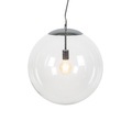 Skandinavische Hängelampe Chrom mit Klarglas - Ball 50