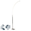 Moderne Stehleuchte Stahl inkl. LED und 3-Stufen-Dimmer - Stylish